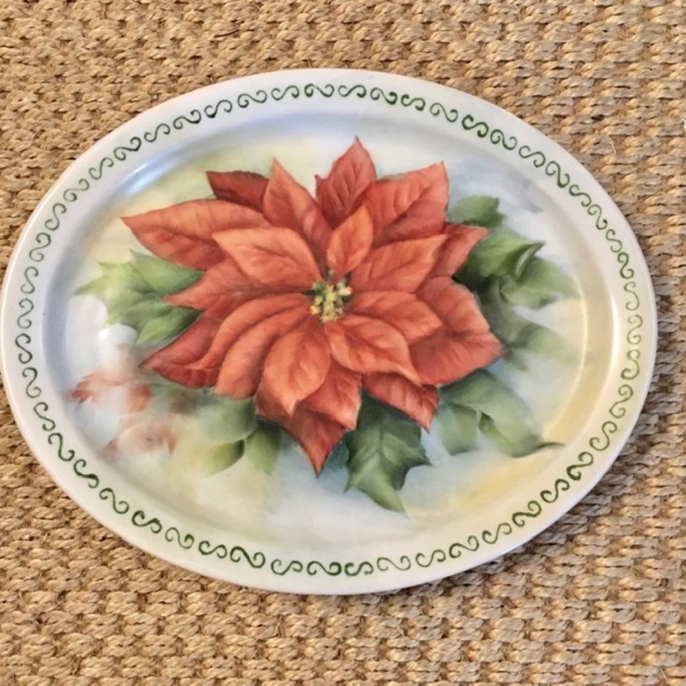 Inter American Brazil Vintage Platter Hand Painted